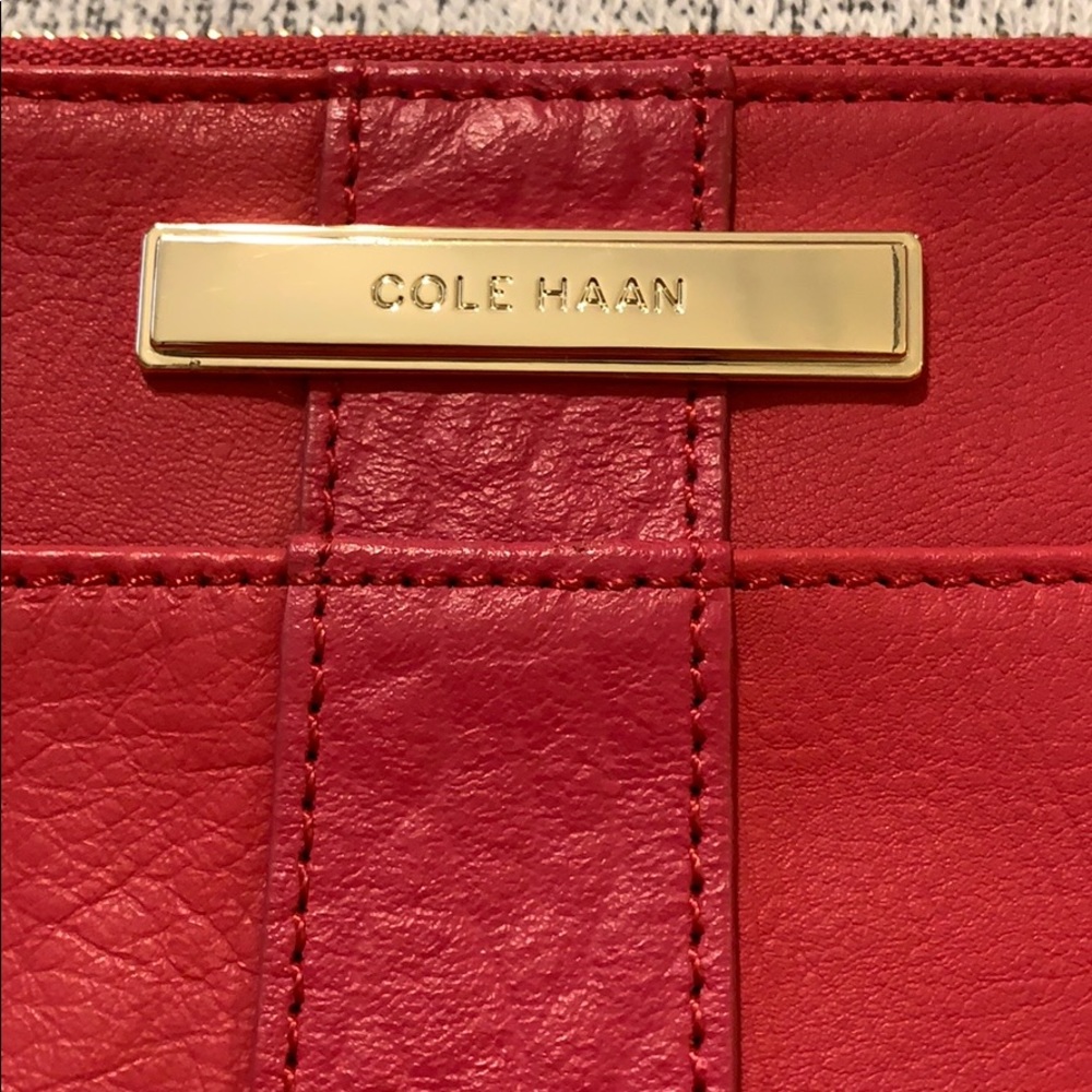 Cole Haan Leather Zipper Bag - Picture 3 of 9